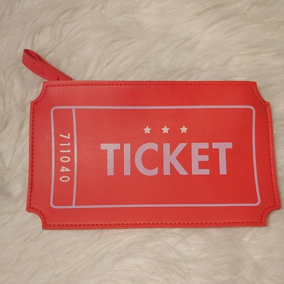 Ipsy Ticket Makeup Bag - Picture 1 of 4